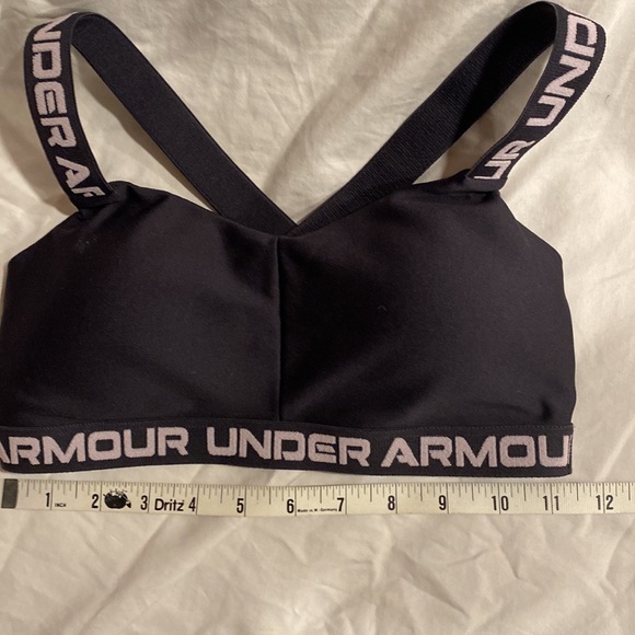 GIFTED Under Armor Black Cross Back Strapped Low Sports Bra Girl Small Petite - Picture 5 of 7